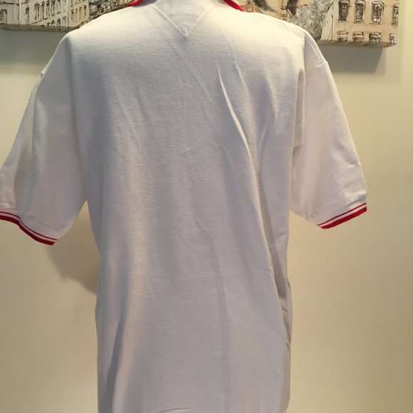 Tommy Hilfiger Women's Polo Vintage - White & Red - Picture 2 of 2